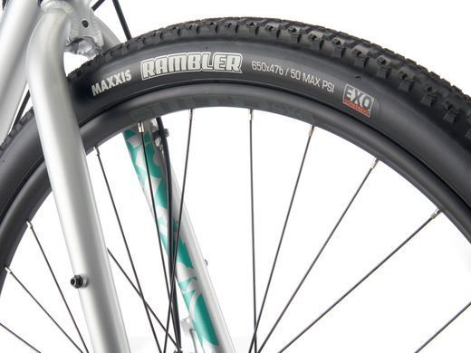 Велосипед гравійний Kona Rove AL 650, 27.5", 2024, Silver, 52 см (KNA B36RV6552)
